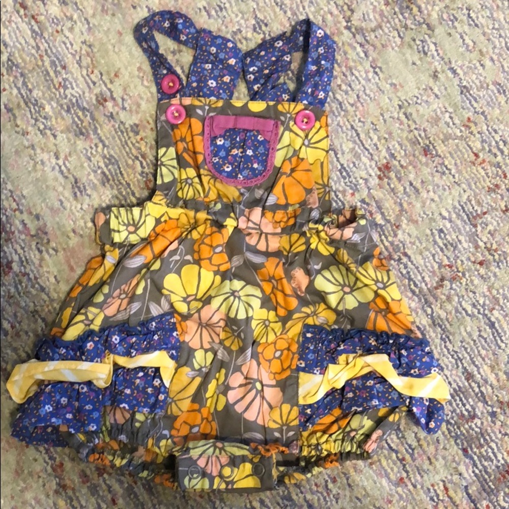 Matilda Jane Floral Jumpsuit - Yellow, Blue, Pink